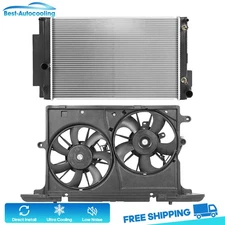 Aluminum Radiator and Cooling Fan Kit For 2008 2009 2010-2015 Scion xB 2.4L l4