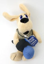 FIESTA 7.5” Beanie Newseum L39560 Dog Reporter Press Pass DC Stuffed Animal