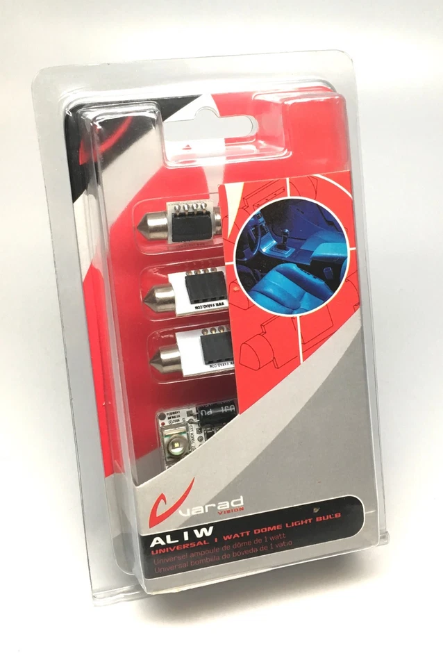 Varad AL1W Universal 1 Vatio Domo Bombillas LED, 3 Tamaños - AZUL AL1W-BL Foto 3 de 4