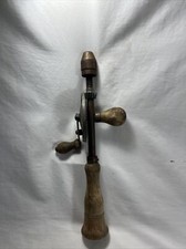 Vintage Hand Drill Thor Tools Vintage Gear Drill Wood Red MADE IN USA Works