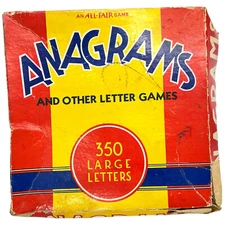 All-Fair Game Anagrams & Other Letter Games With Instructions - 95% Complete