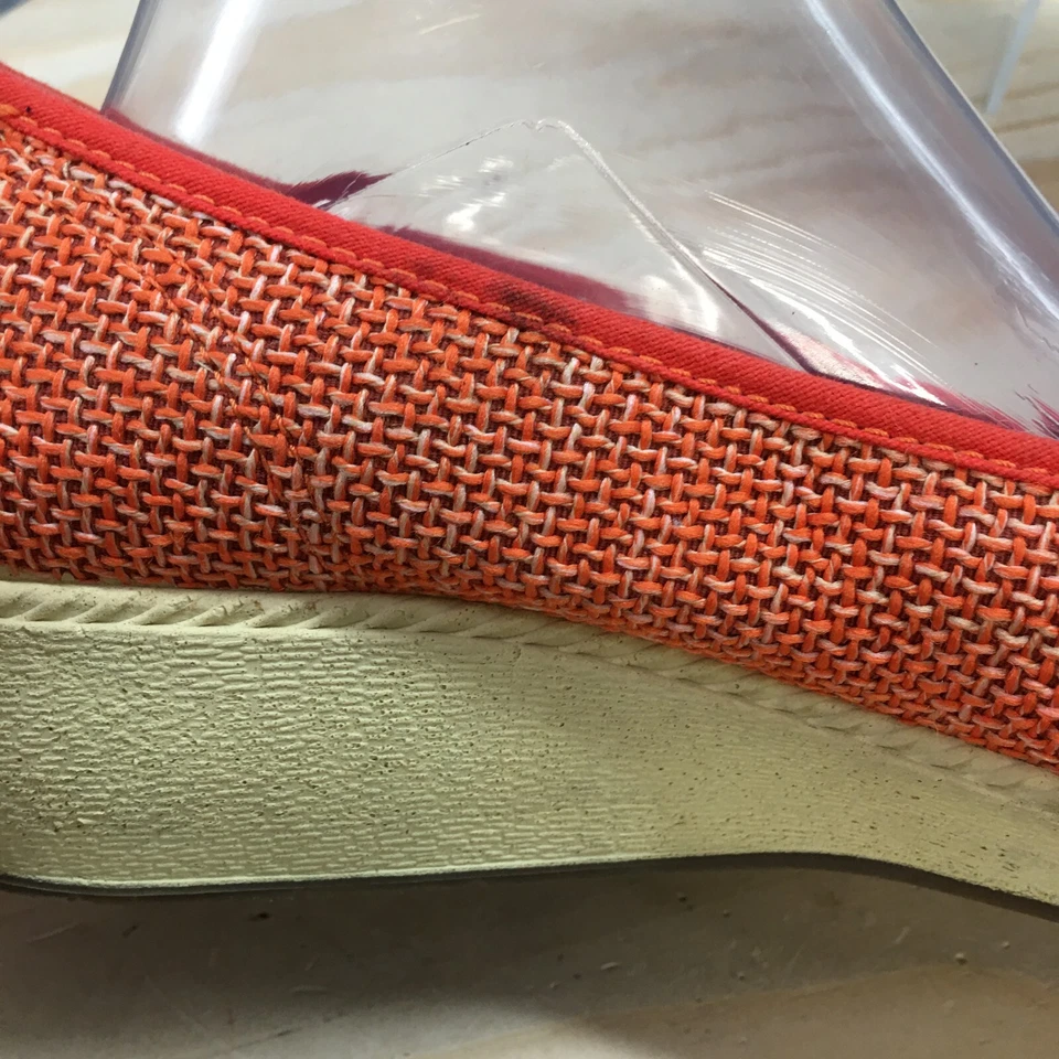 Keen Espadrille Feminino 9 Laranja Cortona Peep Toe Salto Cunha Casual - Imagem 2 de 4