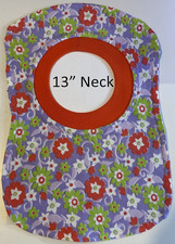 Bib 13" Neck Pull Over Head T-Shirt Special Needs Drool polyester cotton blend