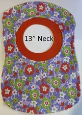 Bib 13" Neck Pull Over Head T-Shirt Special Needs Drool polyester cotton blend