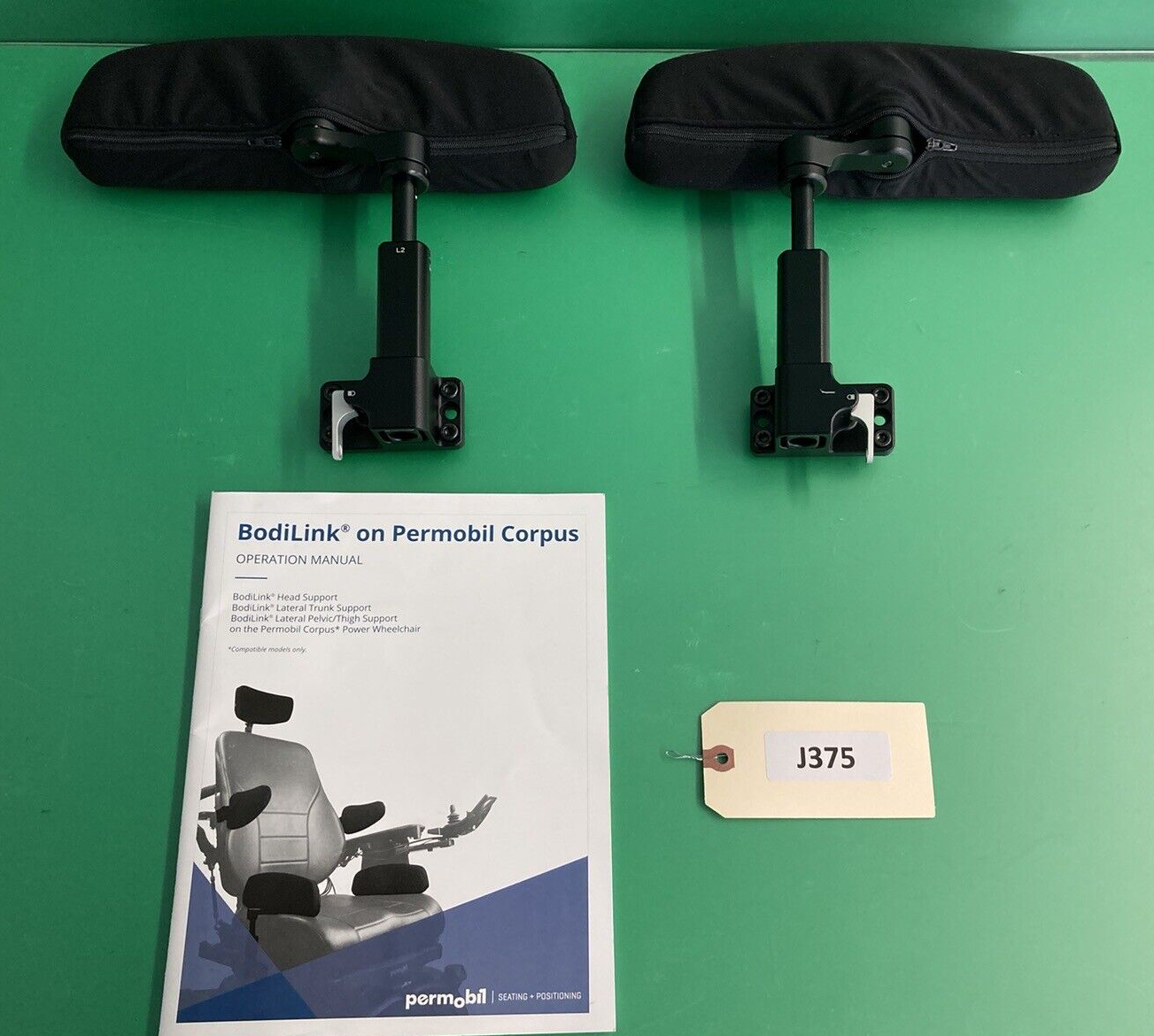 Permobil BodiLink Lateral Pelvic / Thigh Supports for Wheelchair 12" x