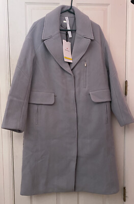 NWT Lululemon Wool Long Coat LGRY Light Grey SZ 8 | eBay