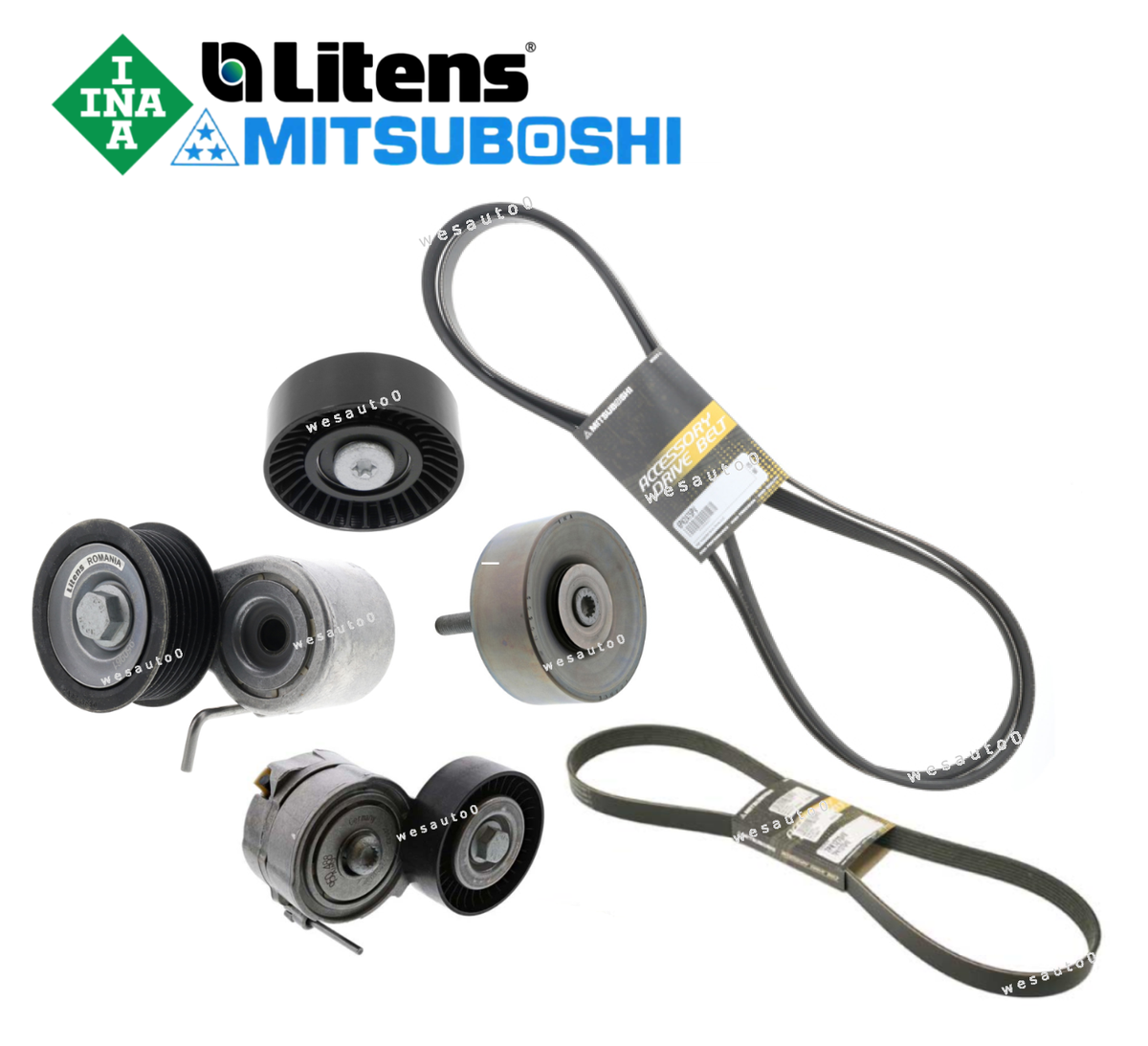 For Audi Q7 OEM Belt Tensioner Assembly Idler Pulley Drive