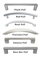 Modern Square Bar Pull Handle Kitchen/Bath Cabinet Hardware Steel Matte Aluminum
