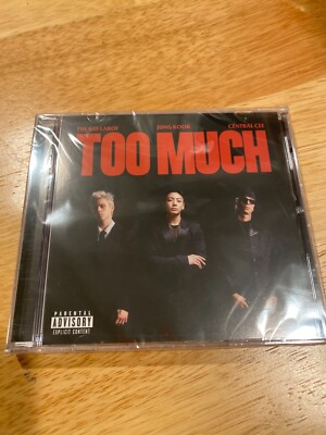 Too Much CD Single The Kid Laroi Feat JUNGKOOK Central Cee Black Cover - Crack