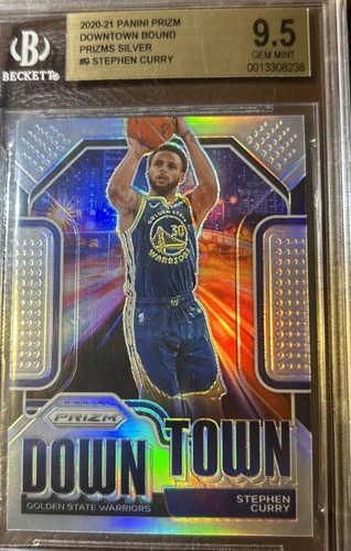 2021 Panini  Downtown  Bound Stephen Curry   prism silver. 🔥 BGS      9.5