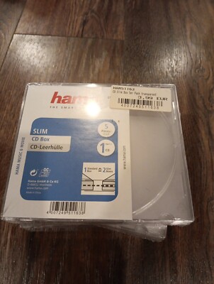 CD Slim Box 5er transparent