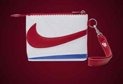 Nike Icon Cortez Wristlet Zipper Pocket Wallet White/Royal/Red