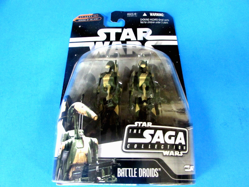 HASBRO -  STAR WARS  - THE  SAGA  COLLECTION  WARS -  TAN BATTLE  DROIDS