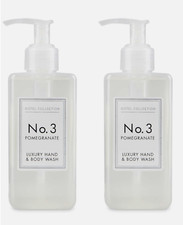 2 x Aldi Hotel Collection No.3 Pomegranate Luxury Hand & Body Wash 250ml 21.32 per litre