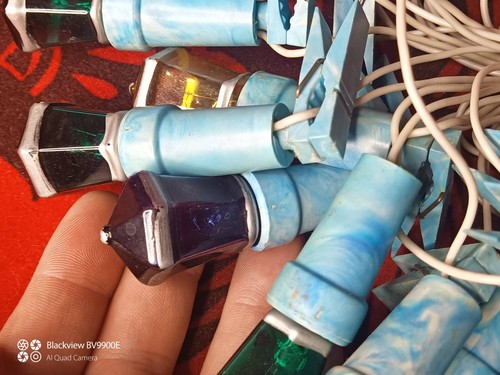 Vintage, Garlands, Christmas lights, made in USSR. Flashlight lamp!! - Picture 8 of 13