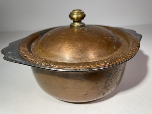 Vintage Legion Utensili Scavullo 1258 piccola pentola rivestita in rame con coperchio interno inox - Foto 8 di 23
