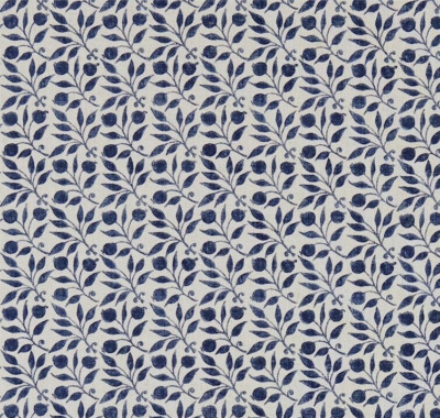 WILLIAM MORRIS CURTAIN FABRIC DESIGN Rosehip 2 METRES INDIGO ARCHIVE PRINTS III