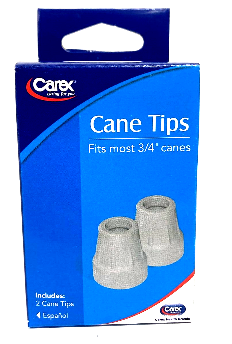 Carex Cane Tips Fits All Standard Canes and Crutches Made of 100