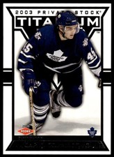 2002-03 Pacific Private Stock Titanium Carlo Colaiacovo 0646/1475 Toronto Maple