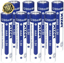 Rechargeable AAA Battery 8 Pack 1.5V AAA Lithium 1200Mwh Battery