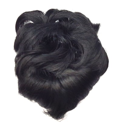 Funky Bun 4 Inch Hair Extension With Back Clip Natural Black Ebay