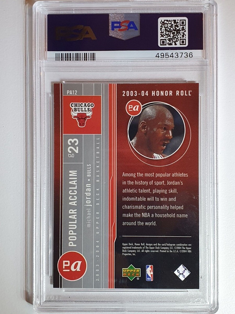 2003 ud マイケルジョーダン PSA10 Upper Deck Michael Jordan 10 Grade Basketball Sports Trading