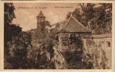 Old postcard postcard Rothenburg bay window at Rodertor GERMANY (1075150)