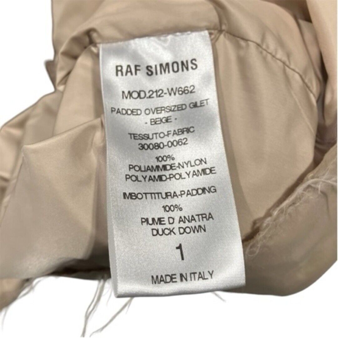 Raf Simmons SIMONS 21AW padded oversized gilet mod.212-w662 Raf Simmons SIMONS 21AW padded oversized gilet mod.212-w662