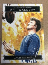 2021 Sage Hit ZACH WILSON Art Gallery # AG-19 New York jets Rookie
