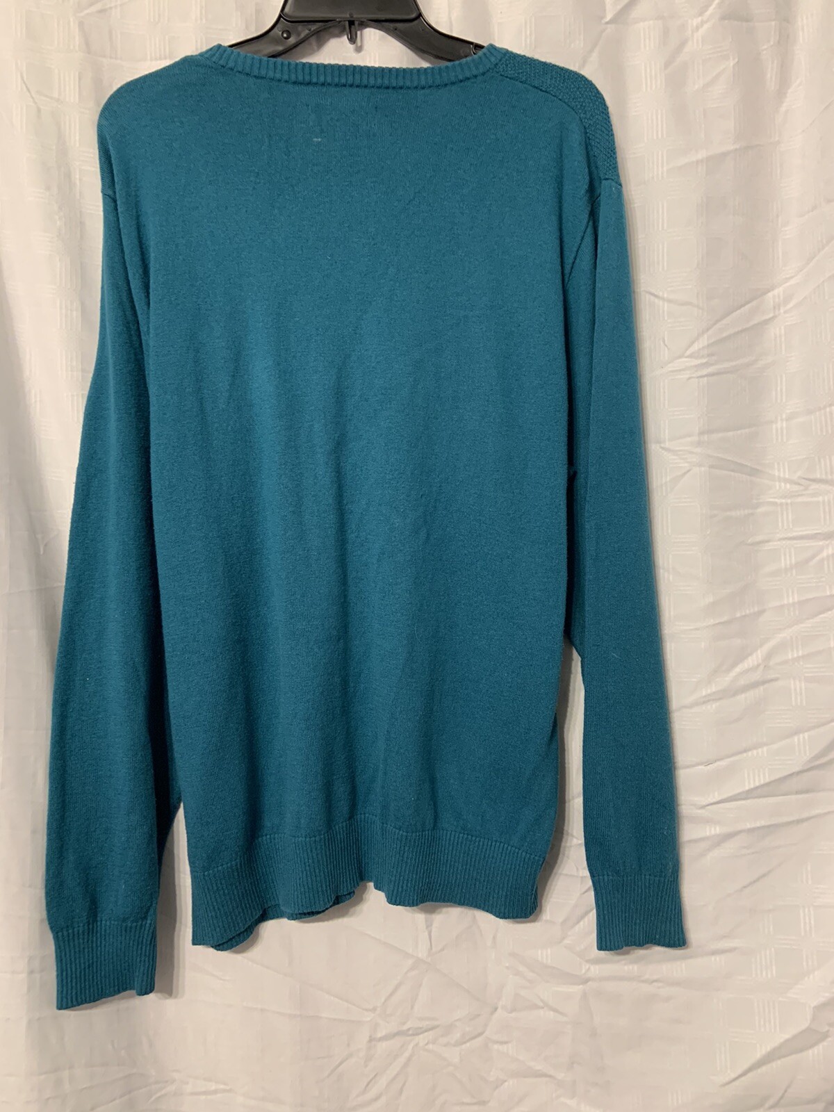 JOHN BARTLETT CONSENSUS  V-Neck Textured Green Sw… - image 4