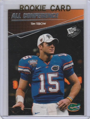 TIM TEBOW ROOKIE CARD 2010 Florida Gators COLLEGE FOOTBALL Denver Broncos RC