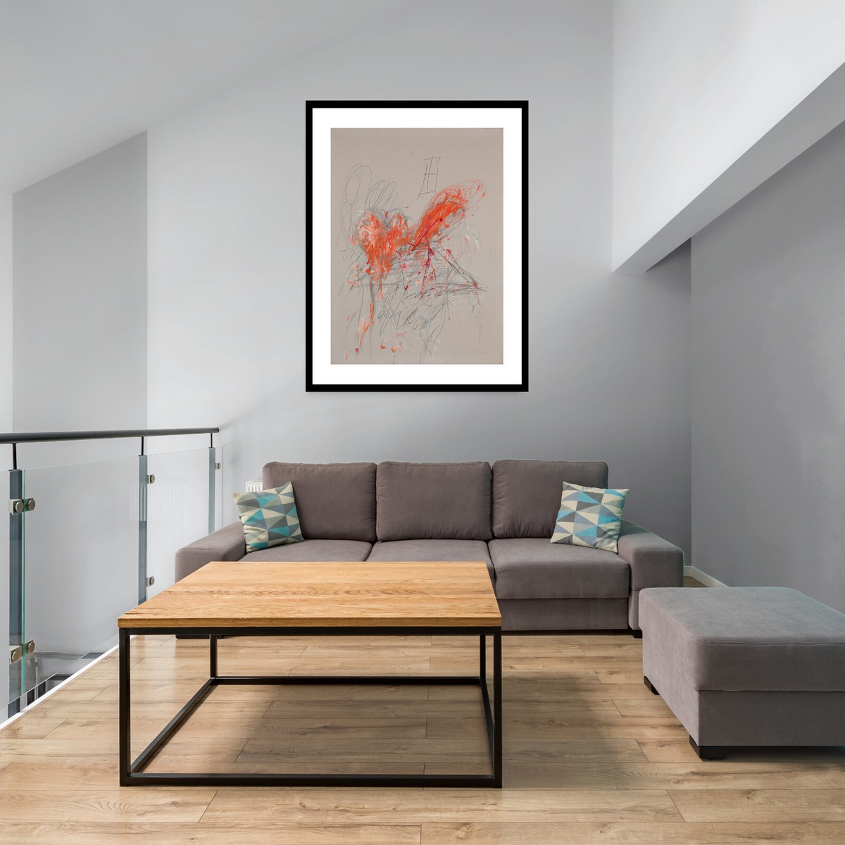 Cy Twombly - Leda and the Swan, Giclee Print Abstract Art Poster