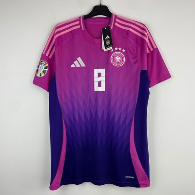 EURO2024　トニ・クロース Germany Euro 2024 Toni Kroos Away Shirt Adidas Pink Jersey