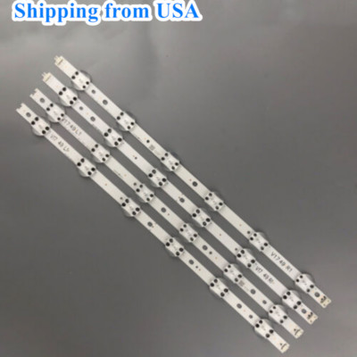 Full Set 6916L-2862A/6916L-2863A LED Strips for LG 49UV340C 49UJ651V 49UJ701V