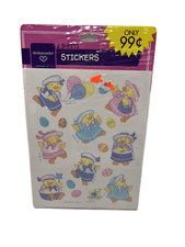Hallmark Ambassador Easter Baby Duck Stickers 4 Sheets Duckies 1980s Sealed Pack