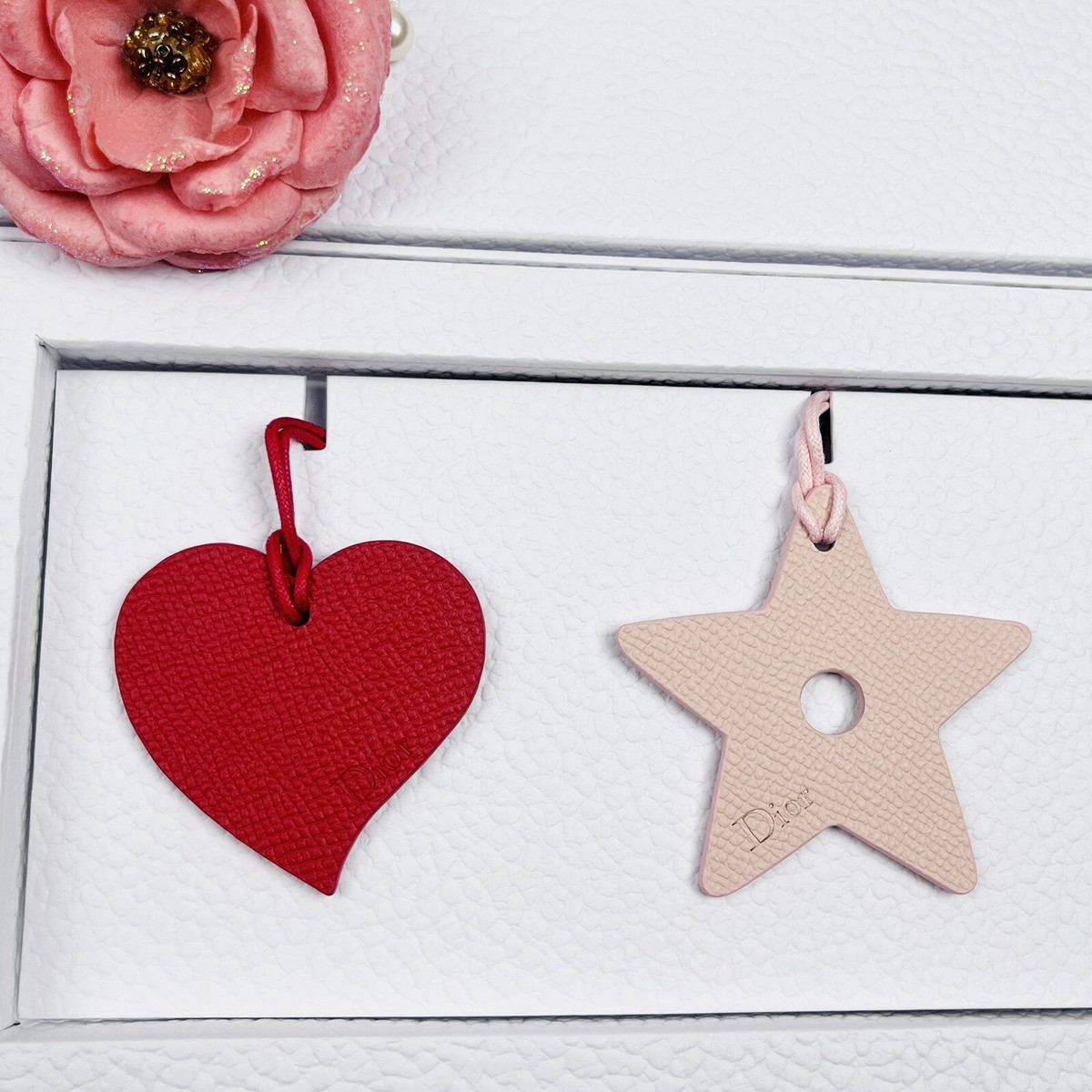 Christian Dior Authentic Bag Charm Strap Set of 3 Made of