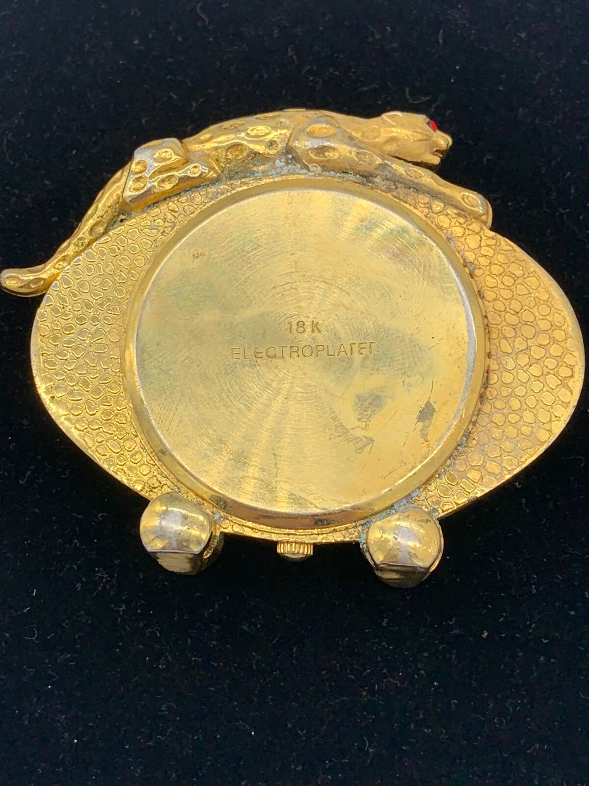 Vintage Zeemex Quartz Japan Movt Diamond and 18k Electroplated Clock eBay