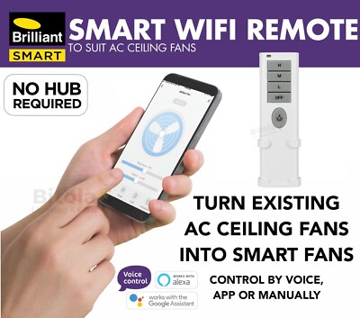 BRILLIANT SMART WIFI CEILING FAN REMOTE 
