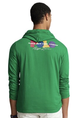 Polo Ralph Lauren Men's Polo Graphic Logo Hooded Long Sleeve