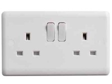 Image of Deta Vimark Switched Socket 2-Gang 13A DETVC1209S