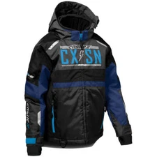 Castle X Strike G2 Youth Snowmobile Jacket - Navy/Process Blue