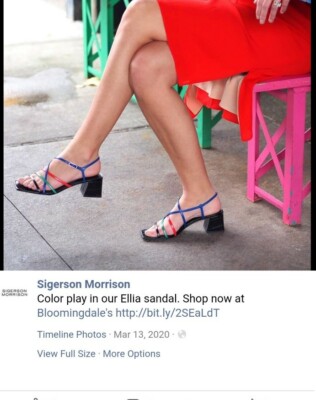 Sigerson Morrison Ellia Strappy Multicolor Block Heel Sandals. Msrp $350