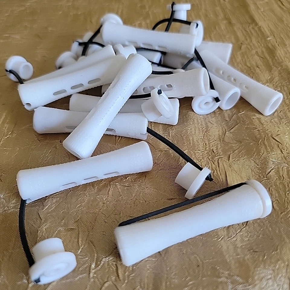 175 Piezas Blanco Perm Varillas Largas Cortas Cóncavas Elásticas Brazo Oscilante Rizadores Permanentes Foto 4 de 4