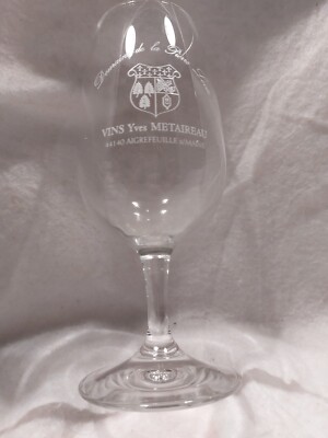 verres  à VIN YVES METAIREAU DOMAINE DE LA PIERRE LEVEE