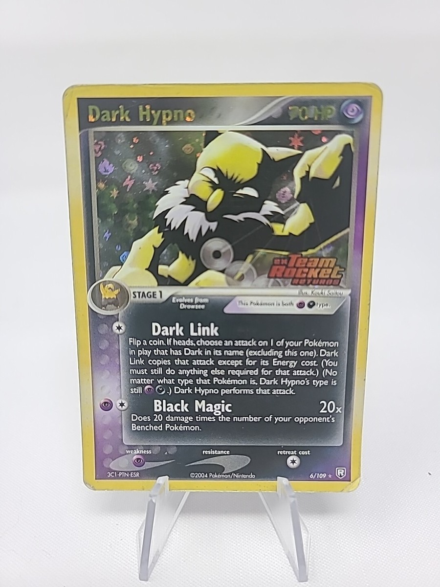 Dark Hypno EX Team Rocket Returns Reverse Holo Stamp Pokemon