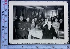 German Soldiers Party Time WW2 Era Bar Drinking Military BW Photo Snapshot