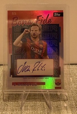 Ivan Rakitic Bona Fide Baller autograph 2/5 Topps Barcelona Team Set 2025/2026