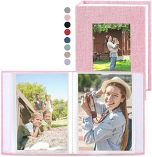 2 Pack Photo Album 5X7, Linen Cover Photo Book, Small Photo Album Book for 36 Po