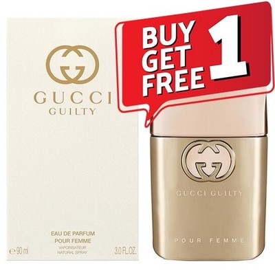 Gucci Guilty Eau De Parfum Pour Femme 3.0oz/90ml Promotion: Pay for 1, get 2!