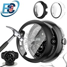 For Google Pixel Watch 4 41/45mm Hard Case with Tempered Glass Screen Protector